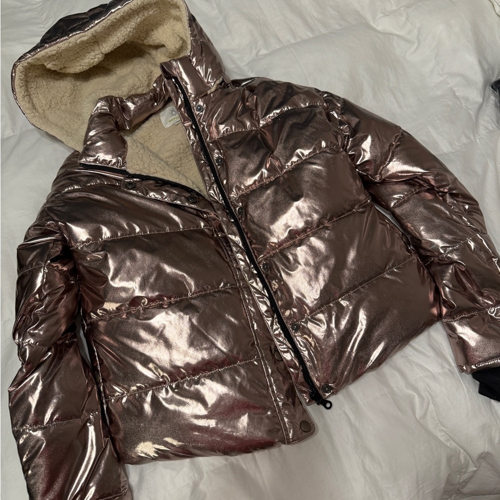 Metallic Puffer Jacket